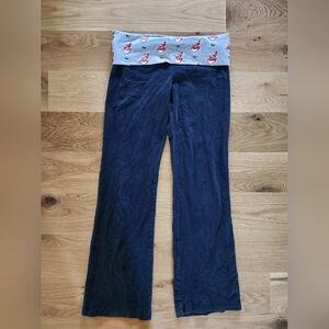 VS Victoria's Secret Pink Yoga Pants Cleveland Indians Sz M